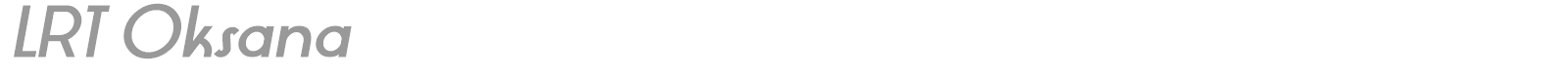 LRT Oksana font preview
